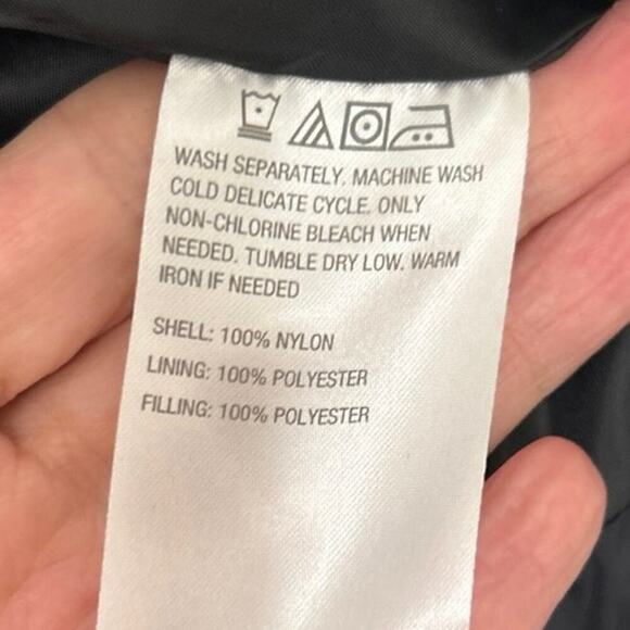 WE by Living In Yellow Black Quilted Puffer Jacket Size Medium NWOT - Picture 9 of 10